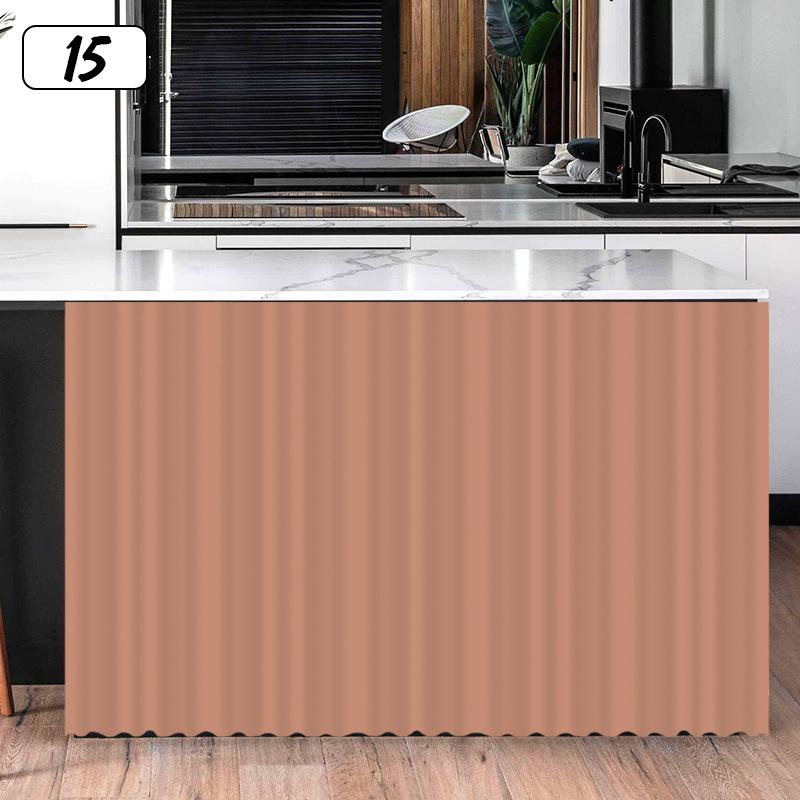 Ensfarvet skapgardin Kjøkkenhyllegardiner Dekorative skapdørgardiner Vindusgardin Skapdørbeskyttelse Hjemmedekor