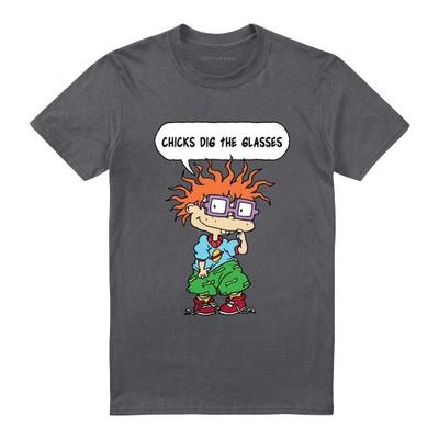 Rugrats Unissex Adulto Pintinhos Adoram Os Óculos Camiseta Chucky