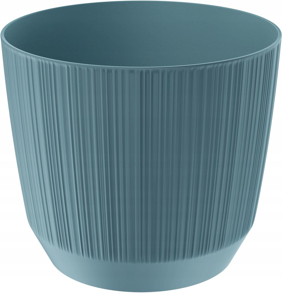 Round Plastic Pot, Ribbed Planter Cover, , Ryfo