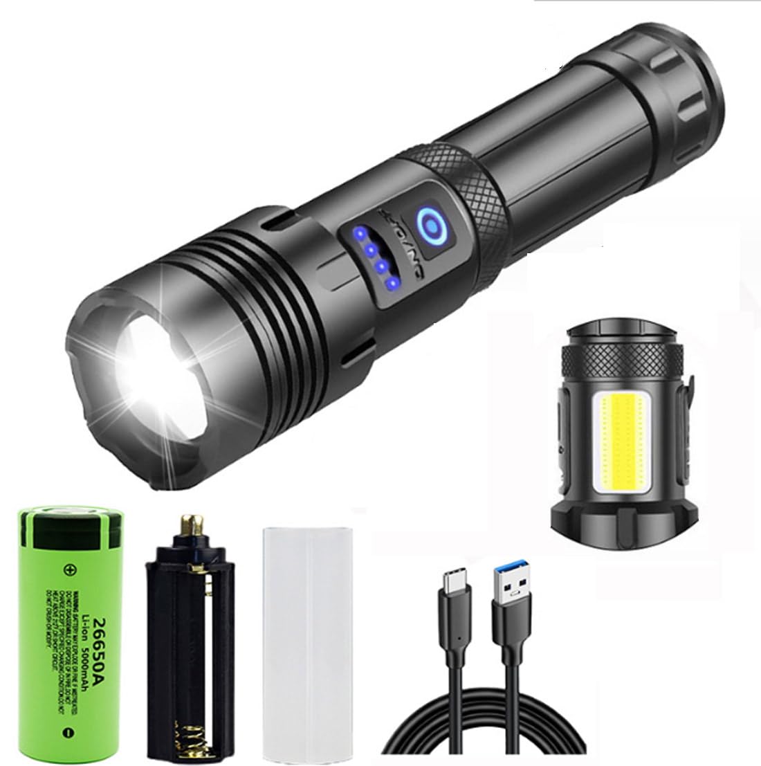 

Model from a Reliable Japanese Bright LED Work Battery Level Includes 26550 5 Dimmable IPX4 Ideal for Disaster and Work hotimp® [Latest Manufacturer]