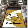 Derby County Bedruckter Kristall-Samt Teppich Rutschfester Kristall-Samt Teppich Für Sofa Schlafzimmer Innen Haus Dekoration