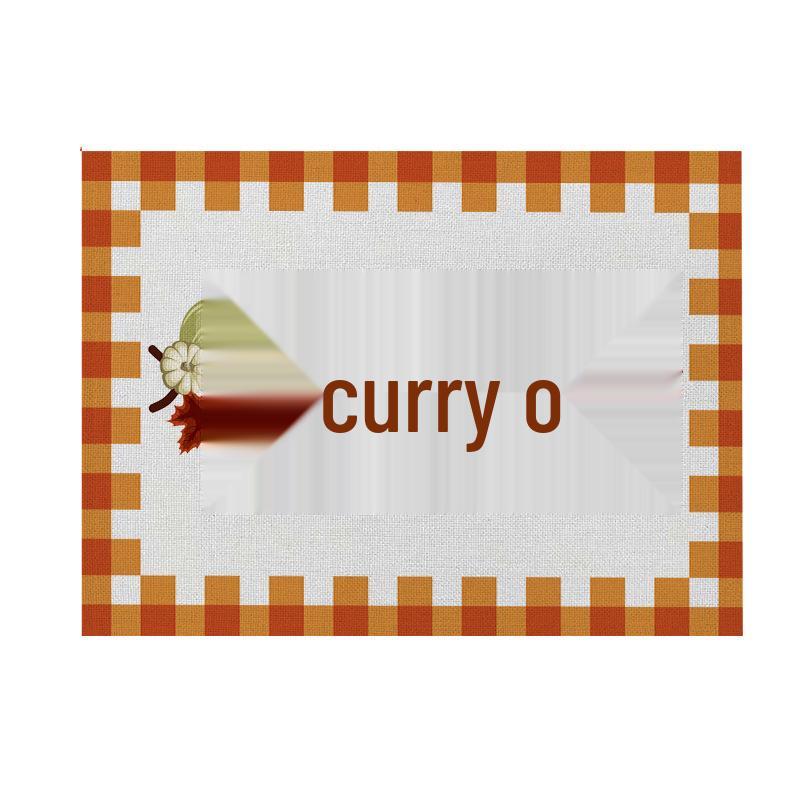 Thanksgiving Pumpkin & Maple Leaf Tabletop Placemat 