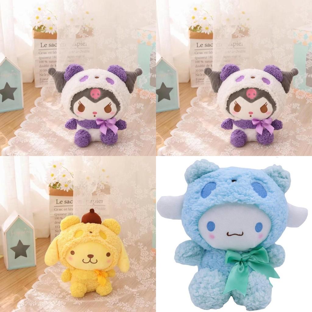 Kuromi My Melody Cinnamoroll Kawaii Plush Toy For Kids Handmade Soft Doll For Stress Relief