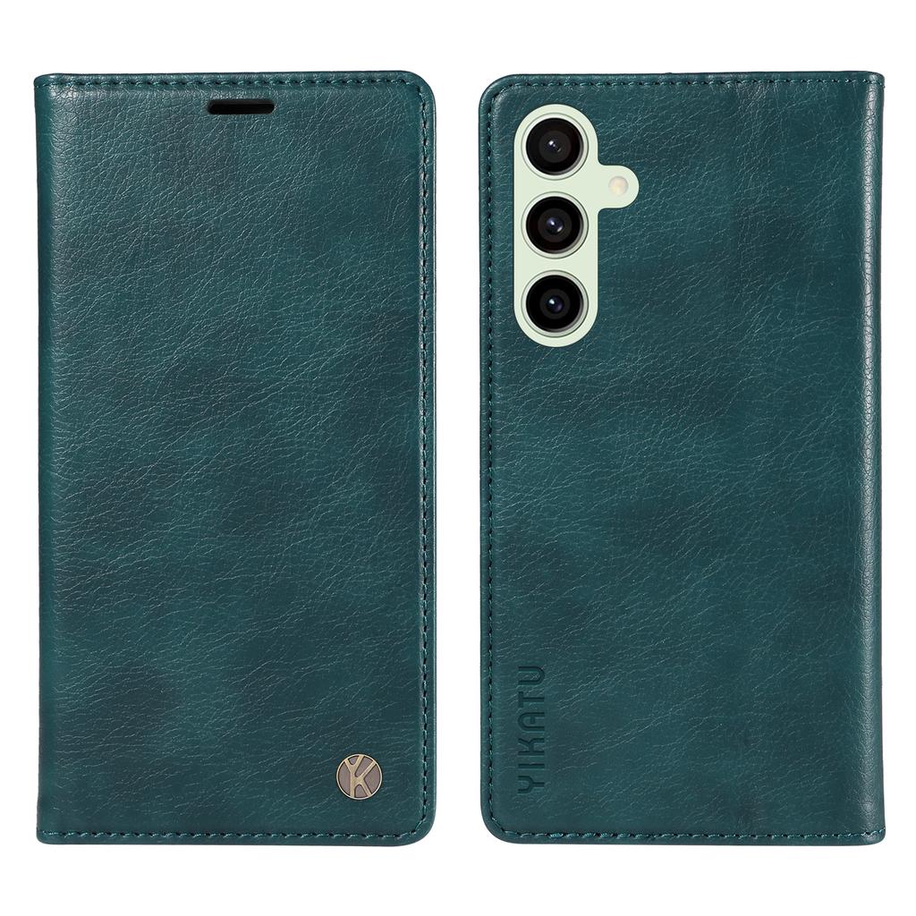 For Samsung Galaxy S24 FE Case Litchi Texture Leather Wallet Flip Phone Cover