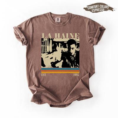 Maglietta La Haine e maglietta per bambini, Maglietta Film Retrò e maglietta per bambini, Maglietta Unisex Comfort Colors e maglietta per bambini