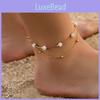 Bracelet Simple Ankle Women Overgild Color Anklet Foot Jewellery Chain Stone