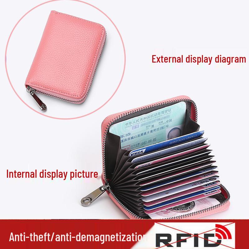 

Ультратонкий держатель для карт с защитой от RFID для мужчин и женщин: Большая вместимость, Антимагнитность, Компактный, Высококлассный ID-холдер