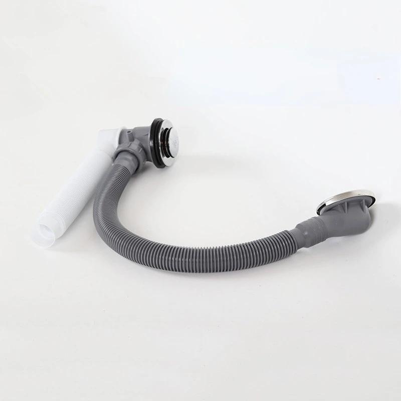 Universal bathtub drainer with waste hose basin waste set sink strainer for shower room bathtub plug type drain fittings