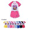 5050 Kids Girls POP Rumi Zoey Mira Print T-shirt Shorts Sport Tracksuit Clothes Set