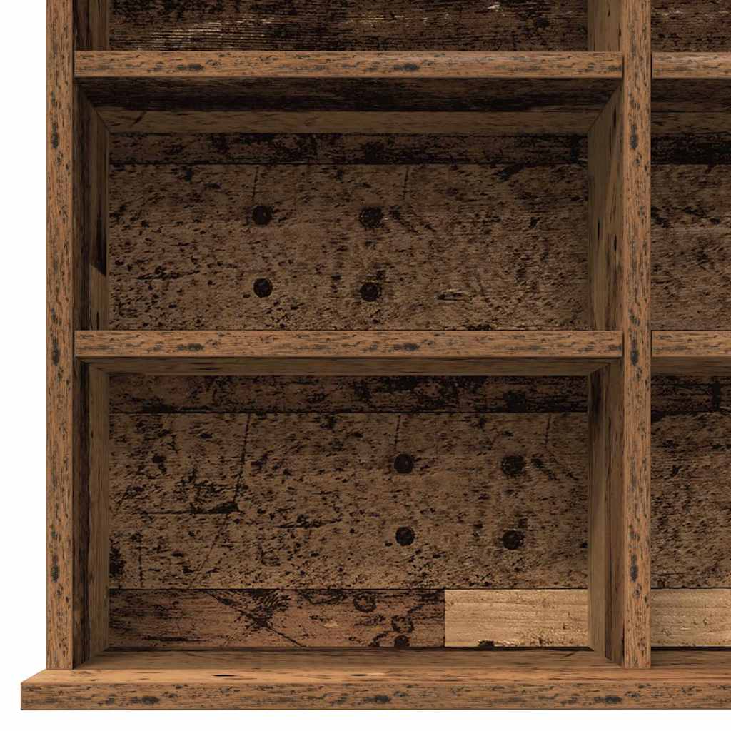 CD Shelf with Shelf Reclaimed Wood Look 101 x 23 x 177.5 cm Engineered Wood