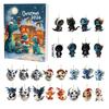 Viking Dragon Advent Calendar Blind Box Hanging Ornament 24 Unique Acrylic Decor Christmas Home Party