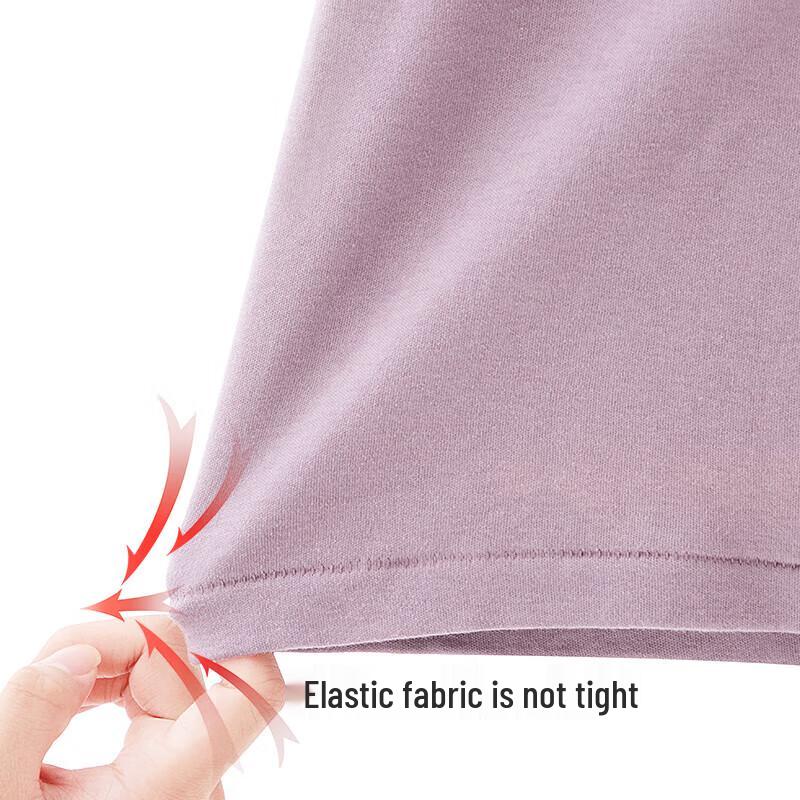 Ersong Women's 100% Cotton Thermal Underwear Set, Round Neck, Anti-bacterial & Anti-mite
