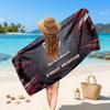 Wigan Warriors Customized Name Text Beach Towel, Soft Absorbent Towel Beach Pool Travel Personal Gift