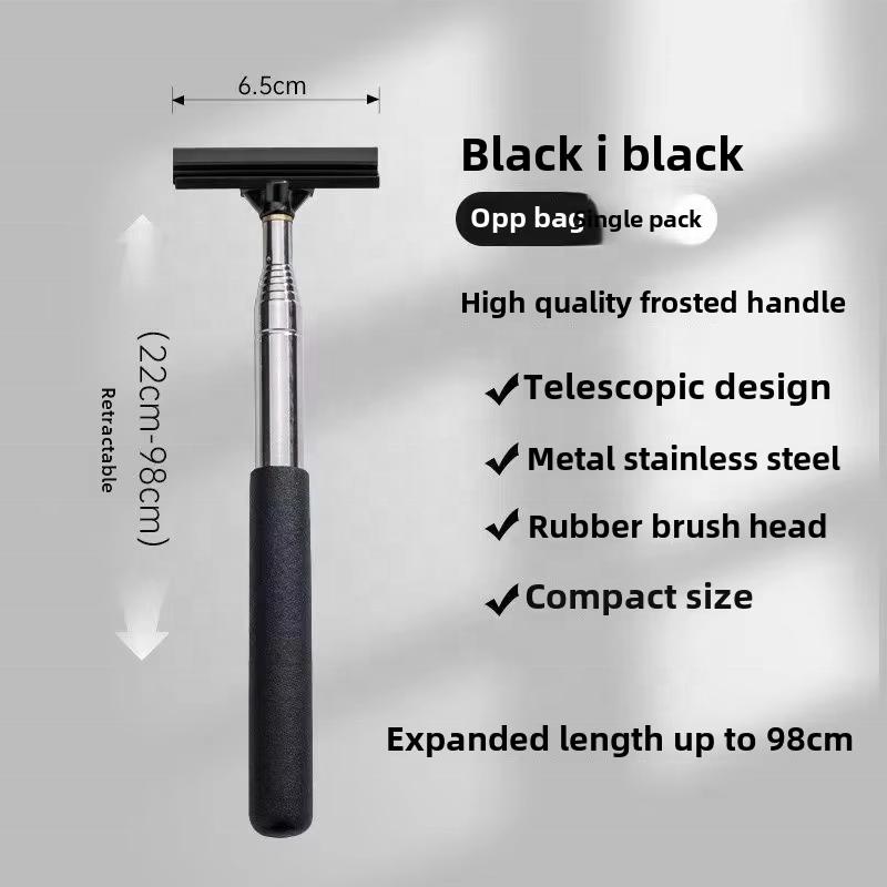 2pcs Telescopic Car Rearview Mirror Squeegee Windshield Cleaner Mirror Accessories Tool Rainwater Remover