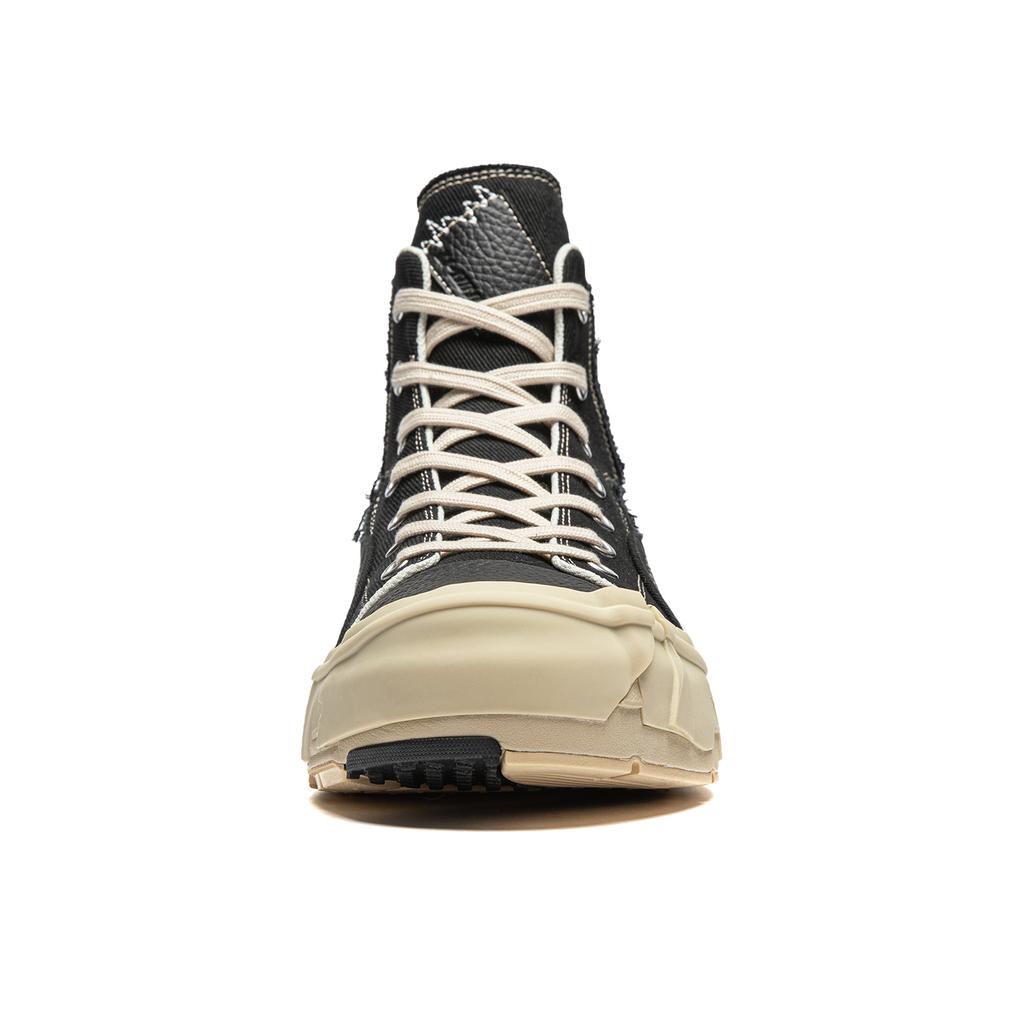 New LiNing Wuji MID Cushioning Wear Resistant Balance High Top Skateboard Shoes Men's Black AZGU009-1