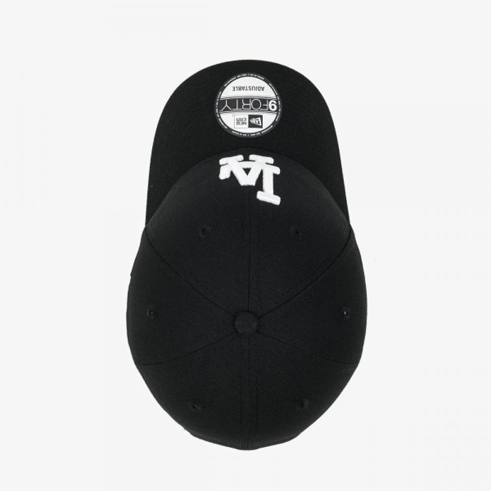 New Era Schwarz Auf Schwarz La Dodgers Kappe 14561874