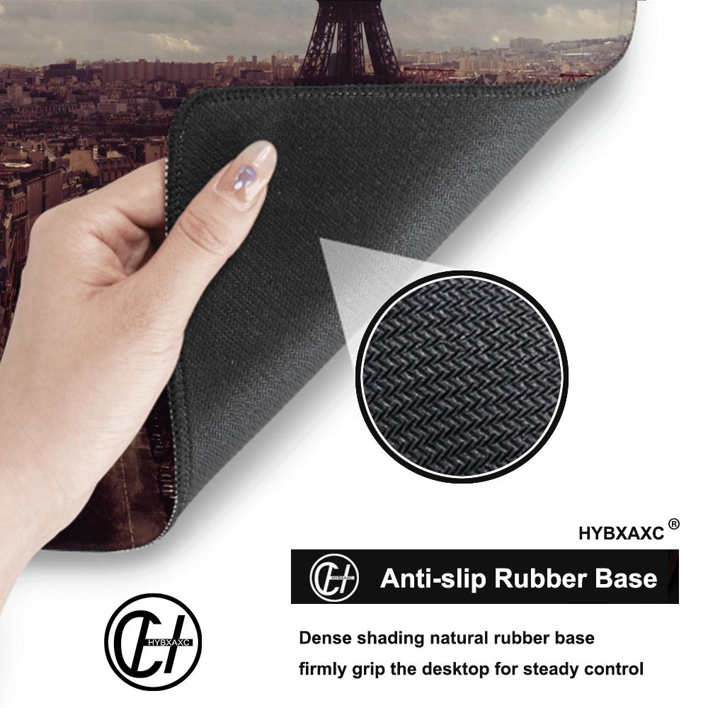 New Mouse Pad Gamer France Paris Eiffel Tower XL Computer Custom Large Mousepad XXL Office Carpet Non-Slip PC Table Mat