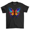 Butterfly 2 Dripping Paint Effect T-shirt - Colorful and Creative! Funny T-shirt