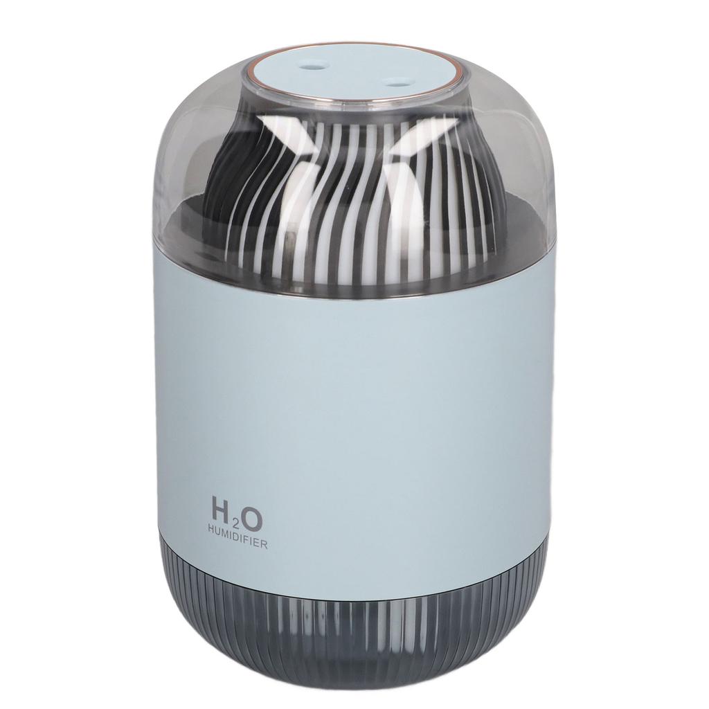 1000ml Air Humidifier Double Spray with Night Light USB Charging Mist Vaporizer for Home Blue