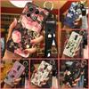 Protective Flower Phone Case For Tecno Spark30 Pro 4G/KL7 Kickstand Dirt-resistant Phone Holder Wrist Strap Back Cover