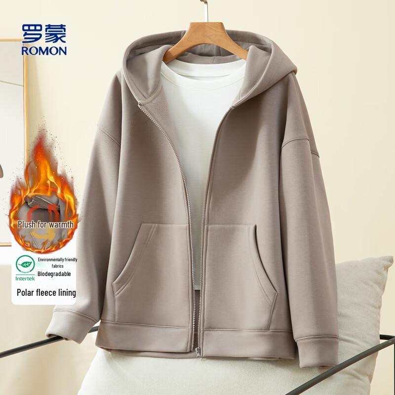 Romons Women's Fleece-Lined Hooded Air Layer Jacket