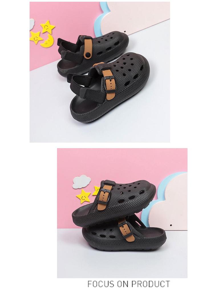 Yeni Yaz Çocuk Birkenstock Sandaletleri: Nefes Alabilir, Kaymaz, Cırt Cırtlı, Anaokulu ve Okul Kıyafetleri İçin Delikli