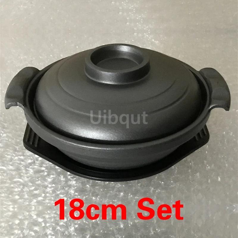 Geschmortes Hähnchen im Topf Reis und Auberginen Topf Kleiner Pfannenreis Japanische und Koreanische Küche Schmortopf Aluminiumlegierung Sandtöpfe