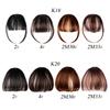 Synthetic Air Bangs Clip In Hair Extension 3D Air Style Hairpieces Neat Front False Fringe Thin Fake Hair Bangs For Women Girls