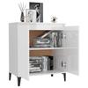 VidaXL Buffet Blanc brillant 60x35x70 cm Aggloméré