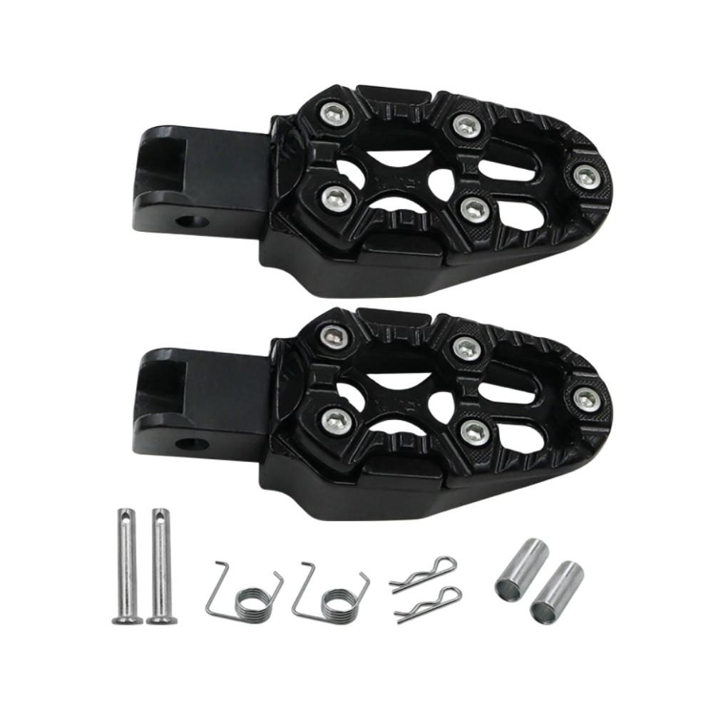 Universal Aluminum Alloy Foot Pedals Angle Adjustable for Motorcycle Scooter ATV E-Bike Foot Rests Foot Pegs