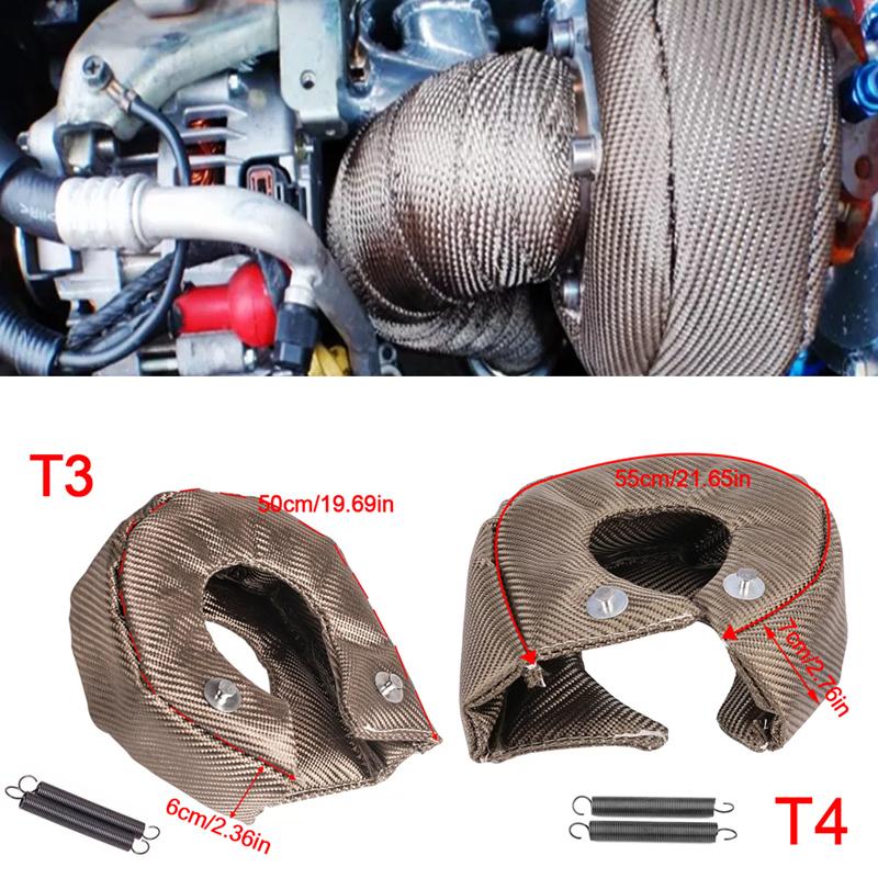T3T4T6 Turbo Protective Cover Booster Heat Shield Auto Accessories