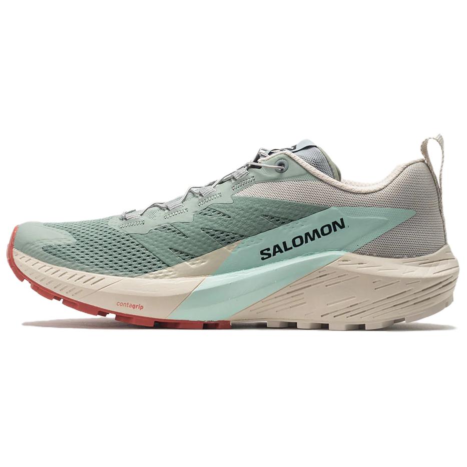 Salomon Sense Ride 5 Comfortable Lightweight Slip-Resistant Durable Low-Top Running Shoes Women running shoes Green White L47212300