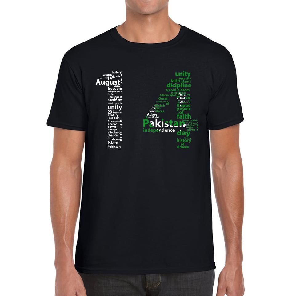 14th August Pakistan Independence Day Patriotism Pakistani Flag Independence Day Mens Tee Top S