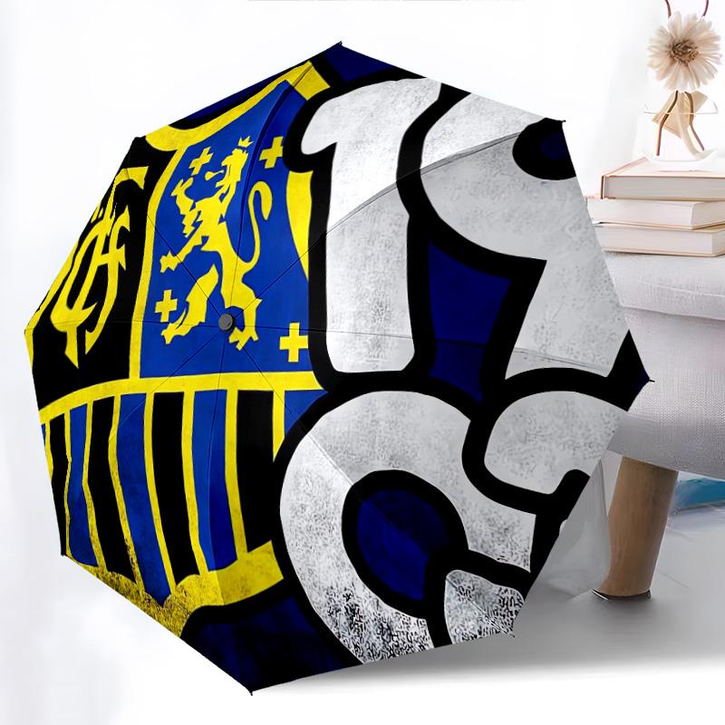 Portugal: Lion Emblem Green Shield Folding umbrella 8 paraphenoid bones Suitable for all seasons travel Sun umbrella Umbrella