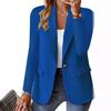 2024 Dames Herfst Lange Mouw Multi-Color Cardigan Blazer Jas