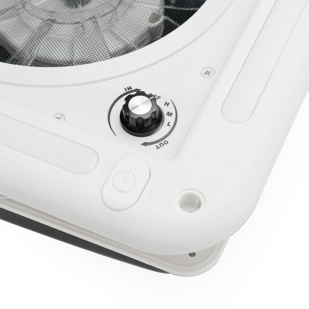 11" Wohnmobil Wohnwagen Dachluke 3-Gang Motor Wohnmobil Ventilator 12V Dachfenster mit LED-Licht
