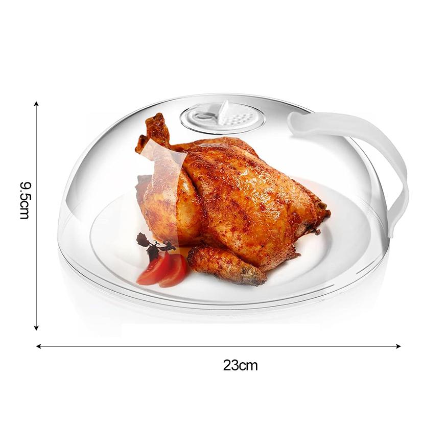 

Брызгозащищенная крышка для микроволновой печи, нагревательная крышка для духовки, прозрачная крышка с ручкой, аксессуары для бытовой кухонной утвари S прозрачный