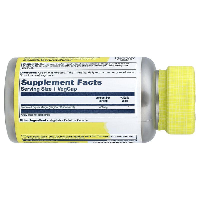 Fermented Ginger, 400 Mg, 100 VegCaps