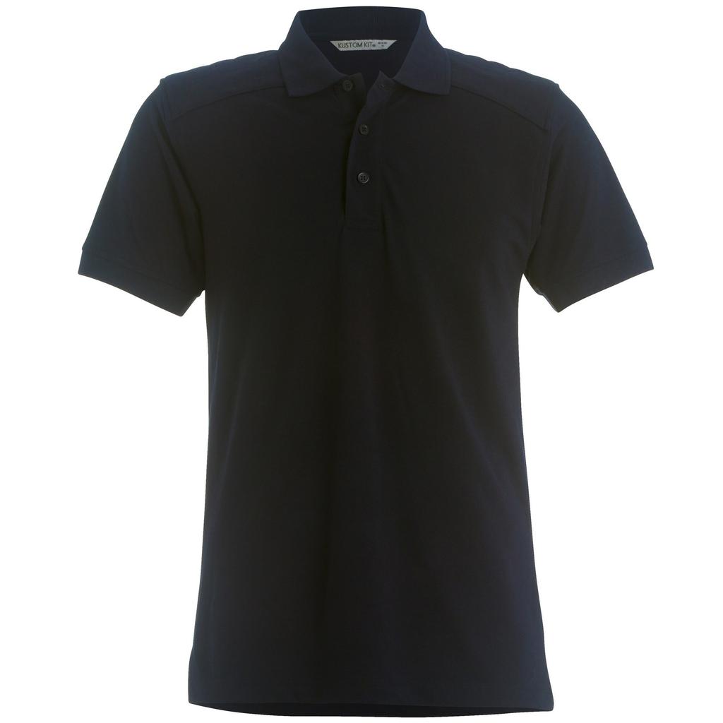 Kustom Kit Mens Klassic Heavyweight Slim Fit Polo