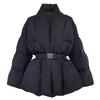 Gentle Style Temperament Versatile Lace Up Design Sense Long Sleeved Cotton Jacket Women Winter Light Mature Style Top