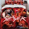 Slayer Heavy Metal Band Music Comforter Bedding Set,Duvet Cover Bed Set Quilt Cover Pillowcase,king Queen Size Bedding Set Boys