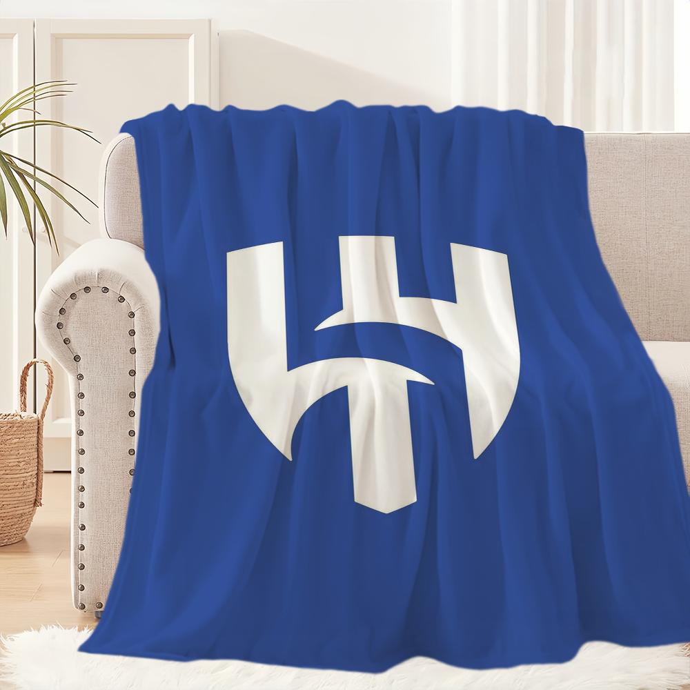 Al Hilal S-Saudi Football Club Blanket Blanket for Couch Sofa Travel Home Hiking Picni Bed Beding Flannel Blanket Birthday Gift