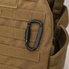 4Pcs Heavy Duty Carabiner Clip, Aluminum Alloy Outdoor Keychain Carabiner, D Shaped Metal Hook Buckle for Water Bottle, Key, Backpack