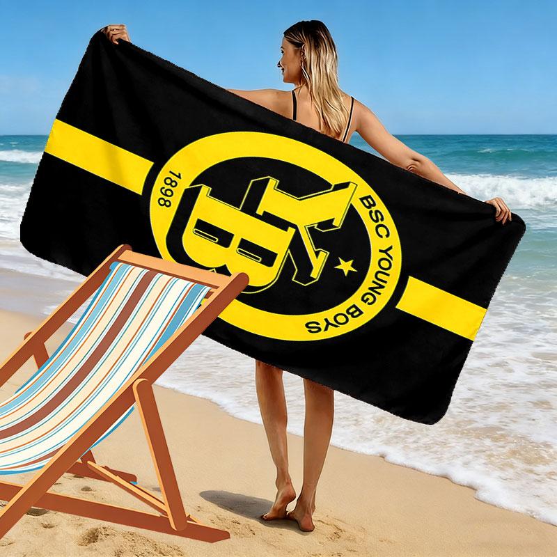BSC Young Print Beach Towel, Large Soft Quick Dry Towel for Beach Camping Swimming