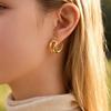 Stainless Steel Geometric Earrings for Women Irregular High-Quality Earrings Piercing Earrings Female Party Jewelry Gift