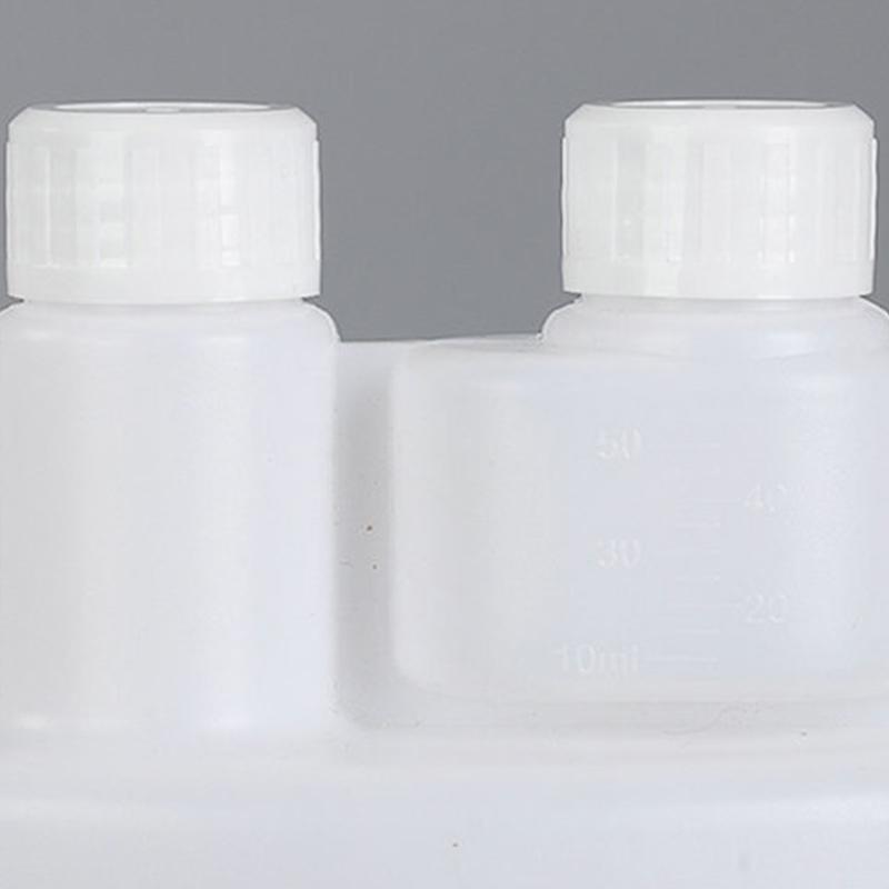 Plastics Storage Bottle Hdpe Graduated Dispenser with Lids 8Pcs/set