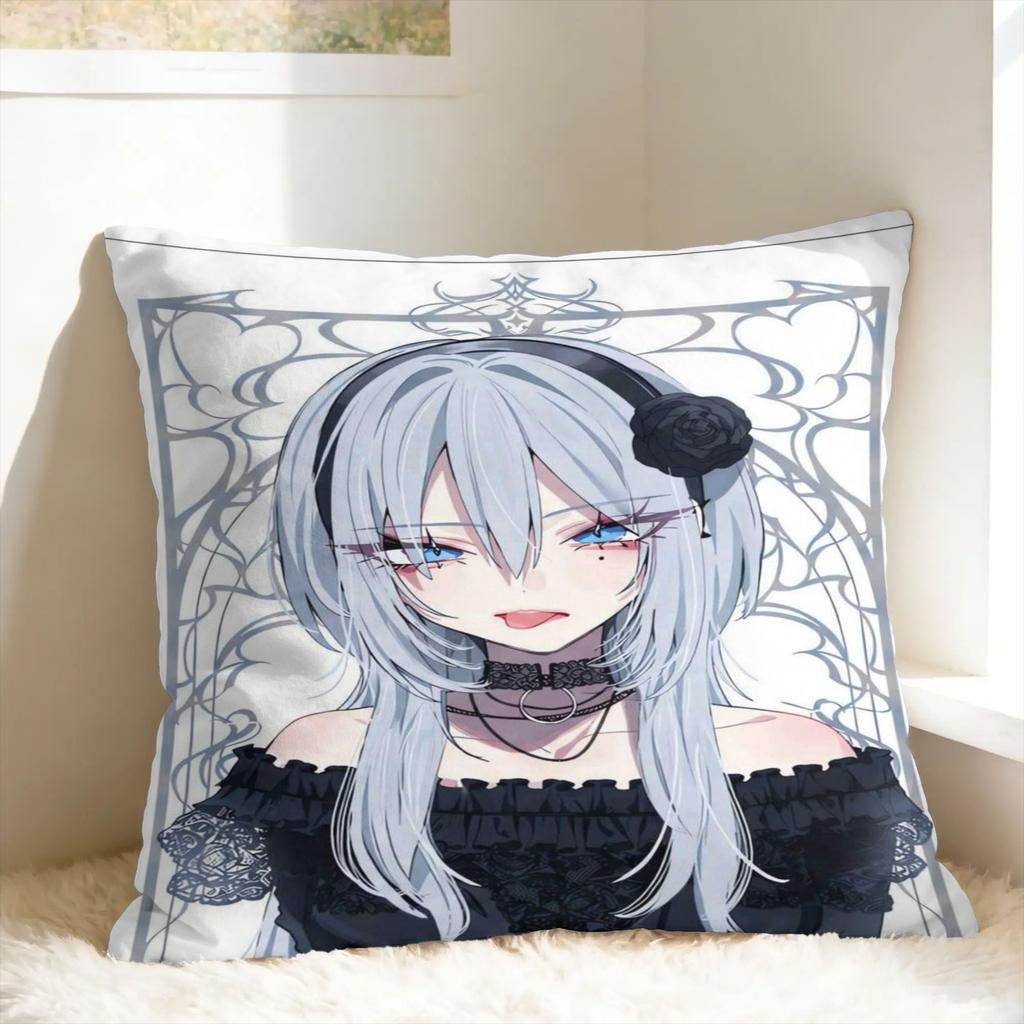 Haimiya Senpai Wa Kowakute Kawaii Manga Pillowcases Retro Trendy Pillow Case For Sofa Bedroom Home Decor Graphic Pillow Cover
