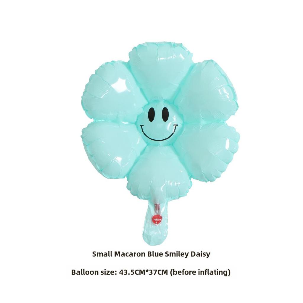 Globos Sonrientes de Margarita y Girasol Pequeños - Accesorios de Mano para Fotos de Cumpleaños