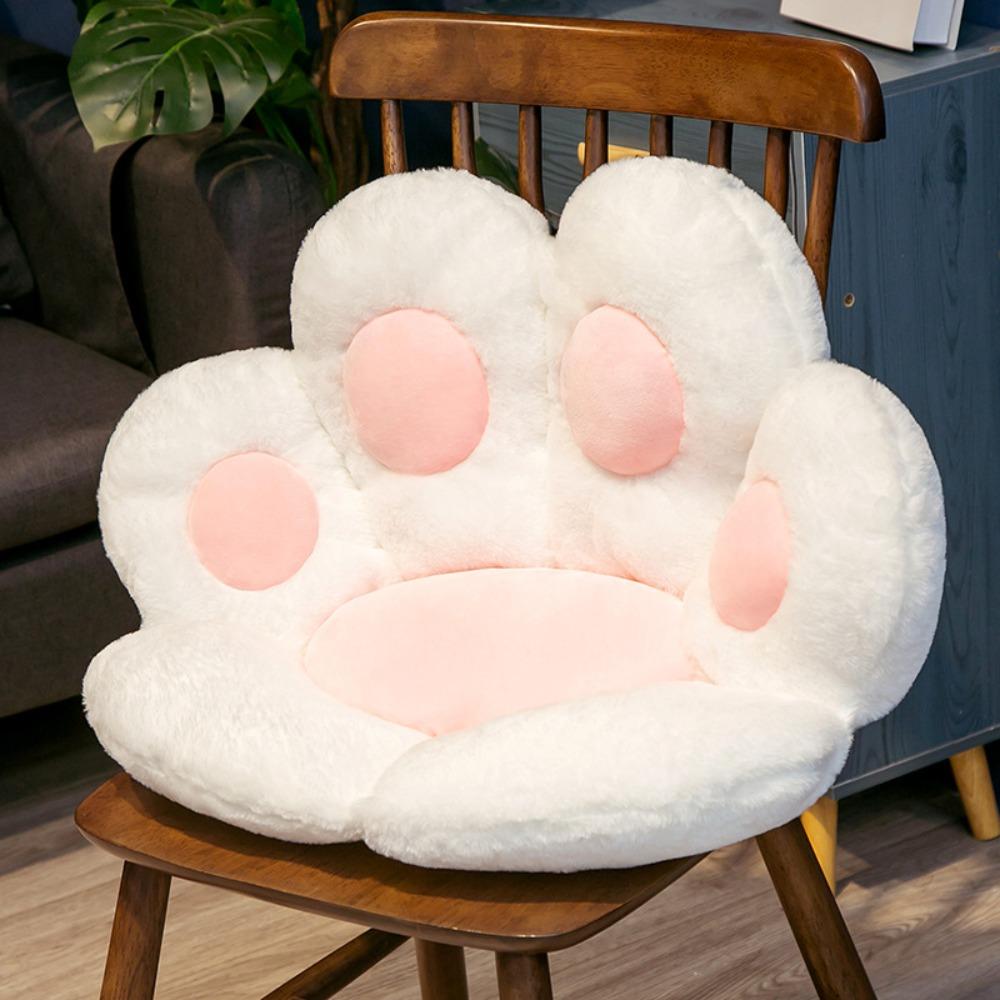 New Cat Paw Shape Chair Cushion Cozy Mini Sofa Floor Cushion Multi-Function Anti Slip Integrated Seat Pillow for Living Room