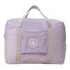 New Oxford Cloth Travel Tote Bag Soft Square Shape Student Shoulder Bag Solid Color Square Bag Travel